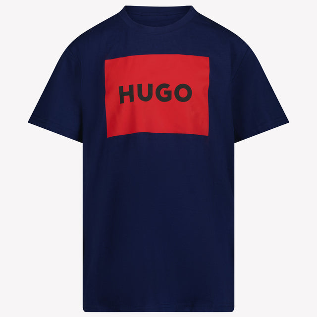 HUGO Kids Boys T-Shirt in Blue