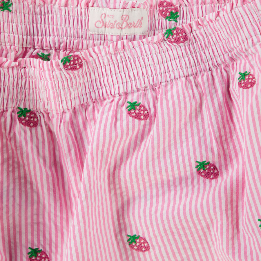 MC2 Saint Barth Kinder Meisjes Shorts In Roze