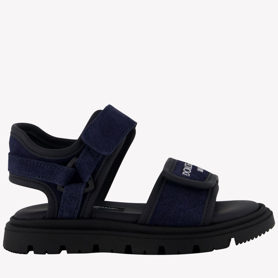 Dolce & Gabbana Jongens Sandalen In Navy