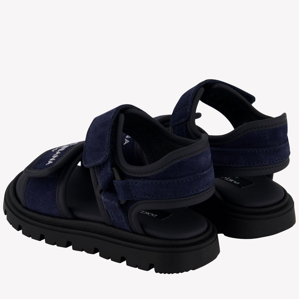 Dolce & Gabbana Jongens Sandalen In Navy