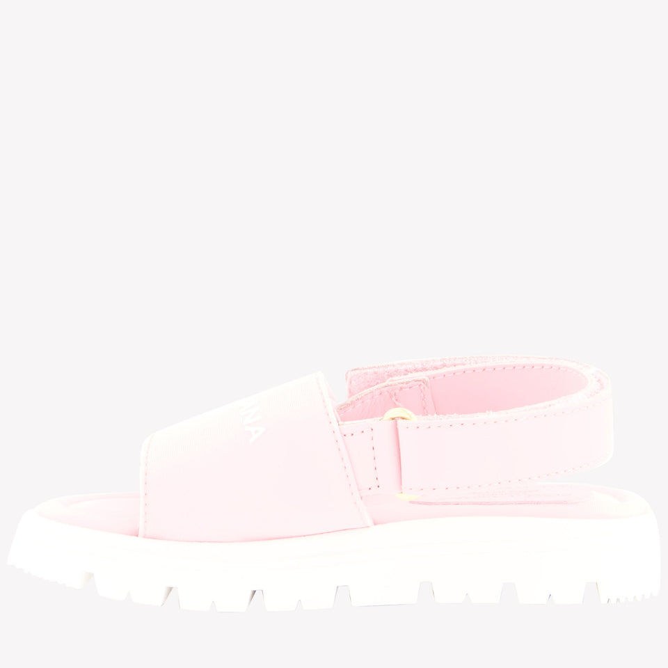 Dolce & Gabbana Girls Sandals In Light Pink