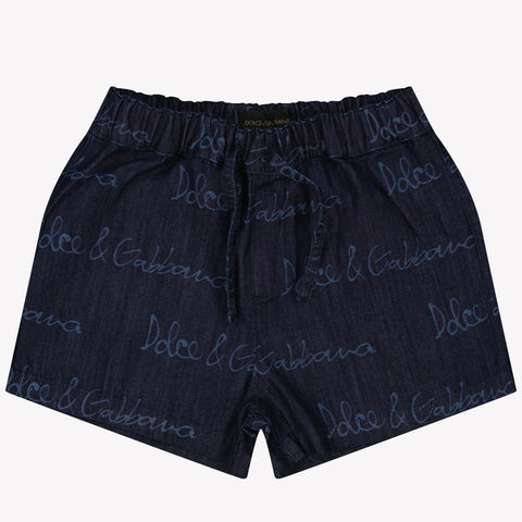 Dolce & Gabbana Baby Boys Shorts In Dark Blue