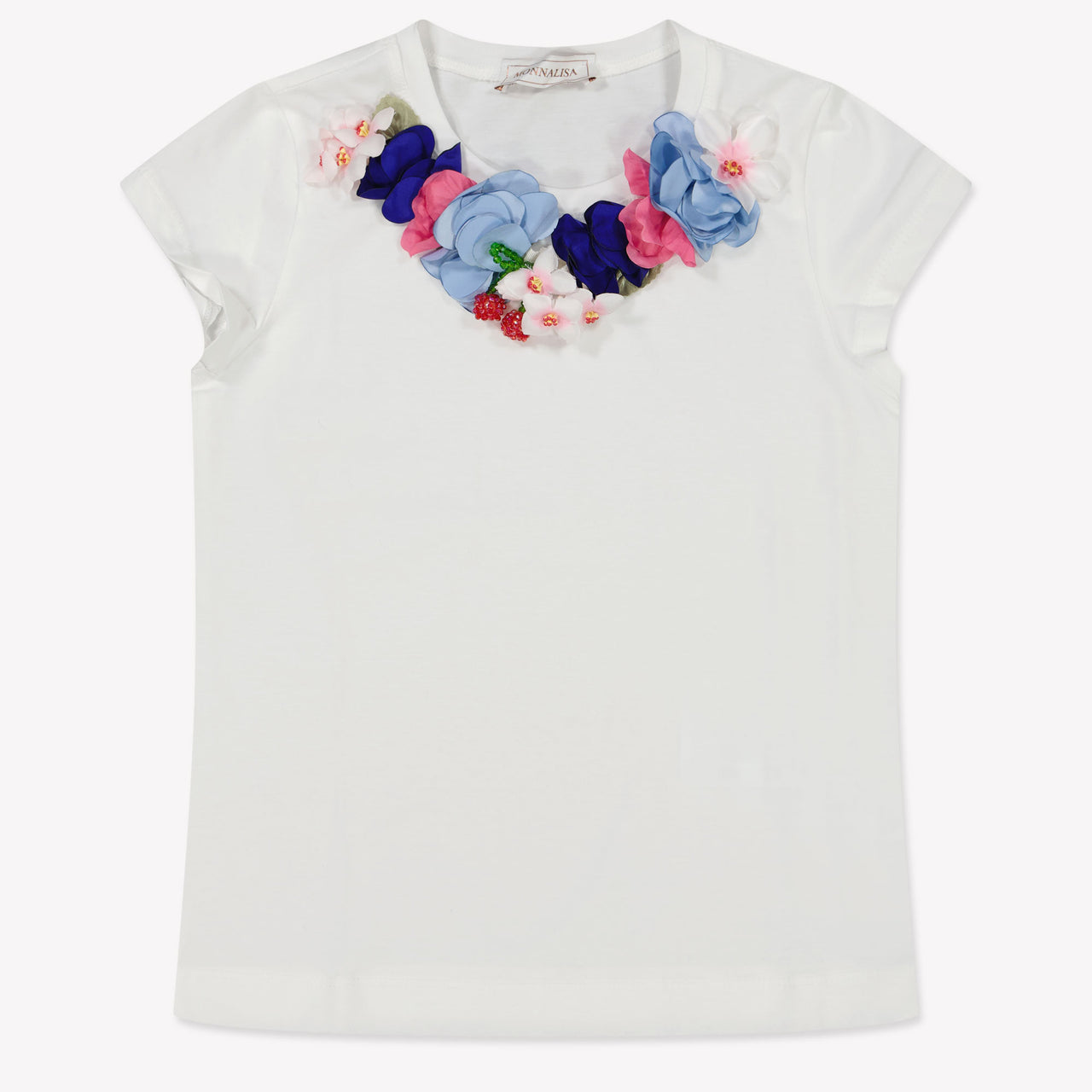 MonnaLisa Kinder Meisjes T-Shirt in Wit