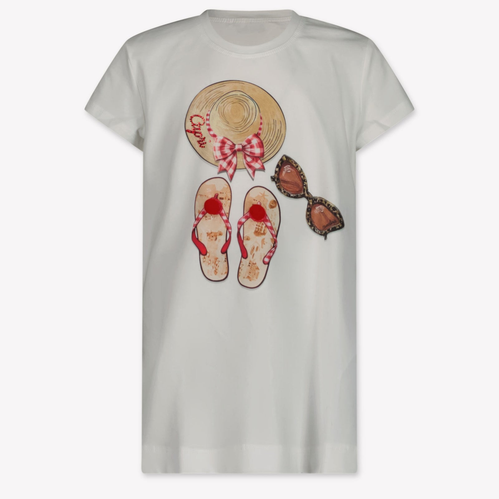 MonnaLisa Kids Girls in T-Shirt White