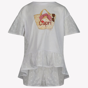 MonnaLisa Kinder Meisjes T-Shirt in Wit
