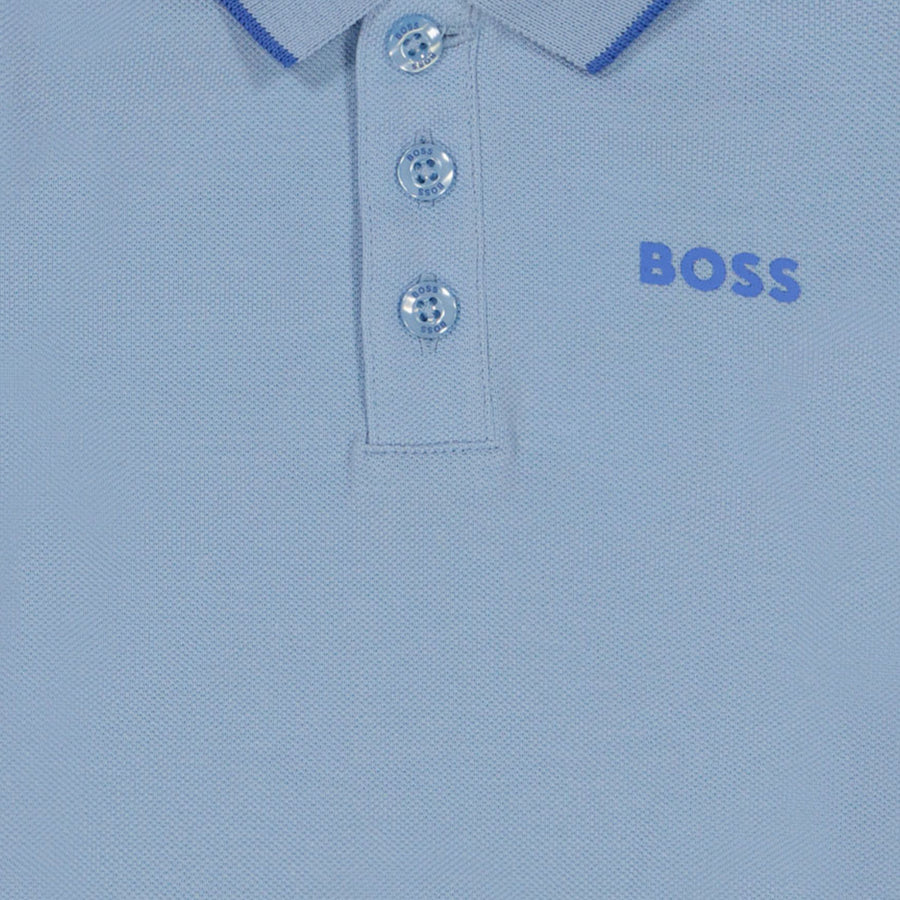 Boss Baby Jongens Polo In Licht Blauw