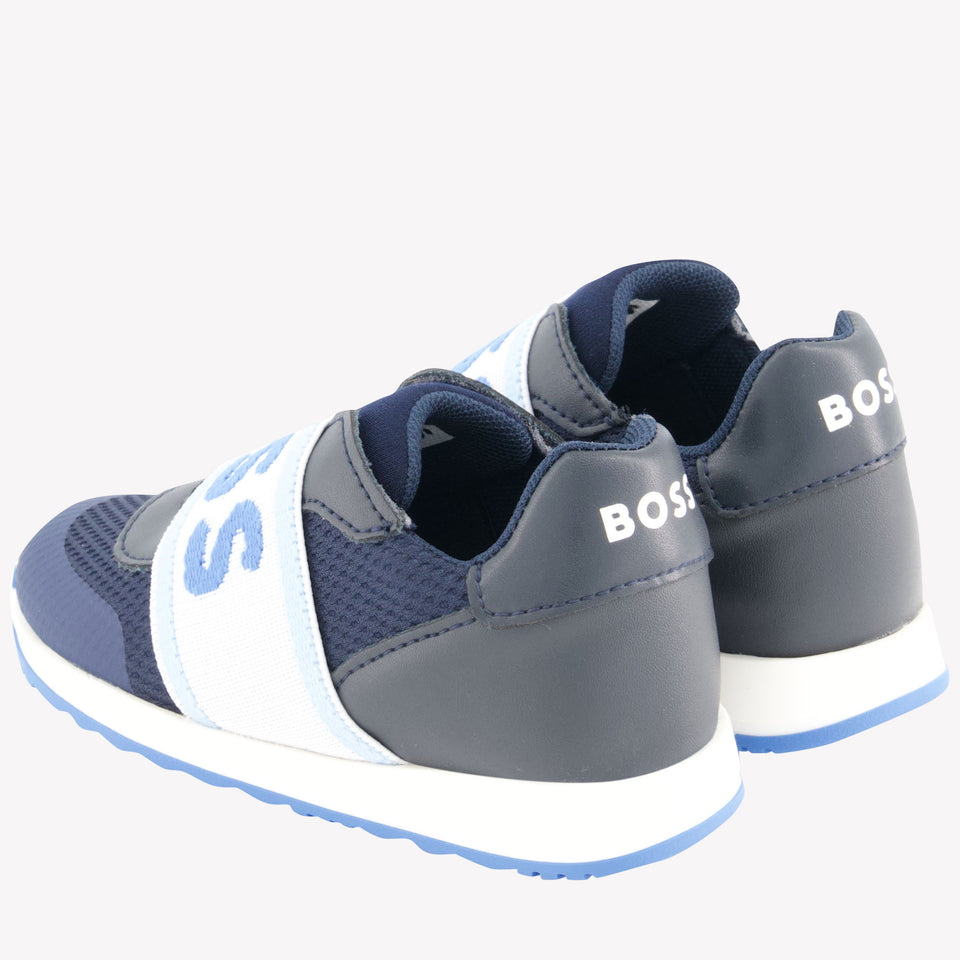 Boss Boys Sneakers in Navy