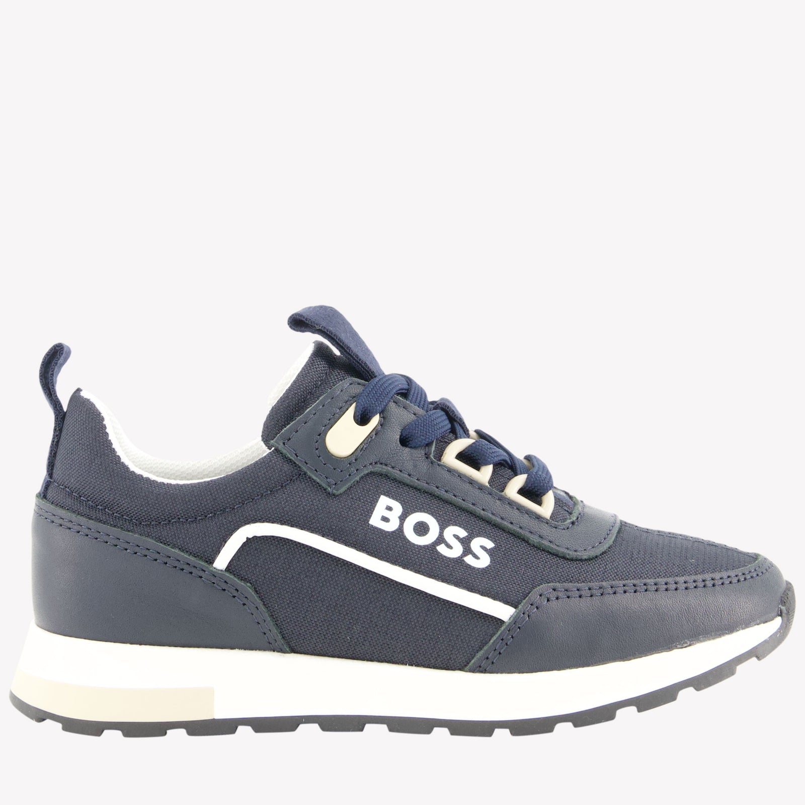 Boss Jongens Sneakers In Navy