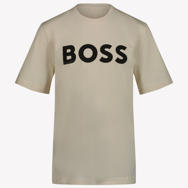 Boss Kids Boys in T-Shirt Light Beige