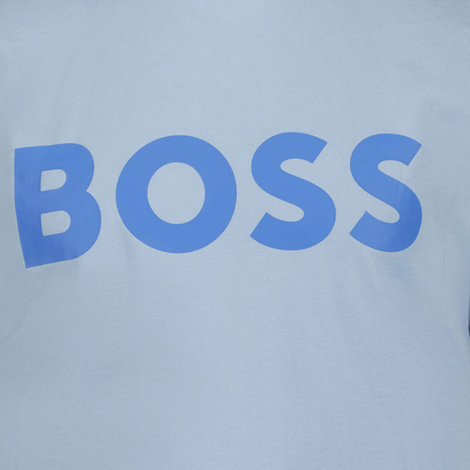 Boss Kids Boys in T-Shirt Light Blue