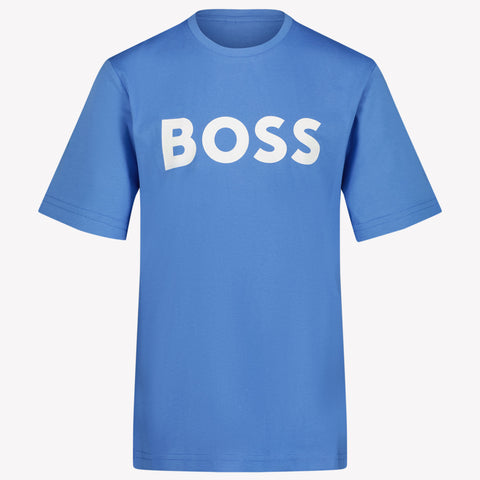 Boss Kids Boys in T-Shirt Blue