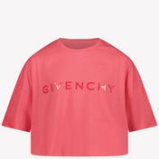 Givenchy Kinder Meisjes T-Shirt In Fuchsia