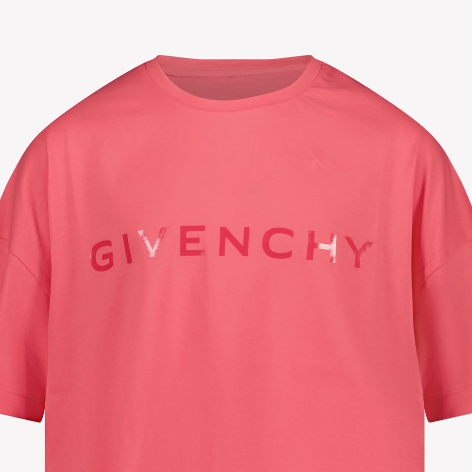 Givenchy Kinder Meisjes T-Shirt In Fuchsia