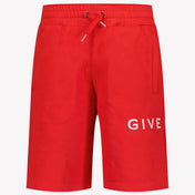 Givenchy Kinder Jongens Shorts In Rood