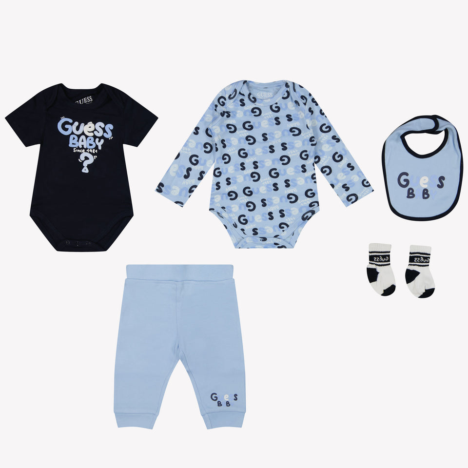 Guess Baby Unisex Boxpakje In Licht Blauw