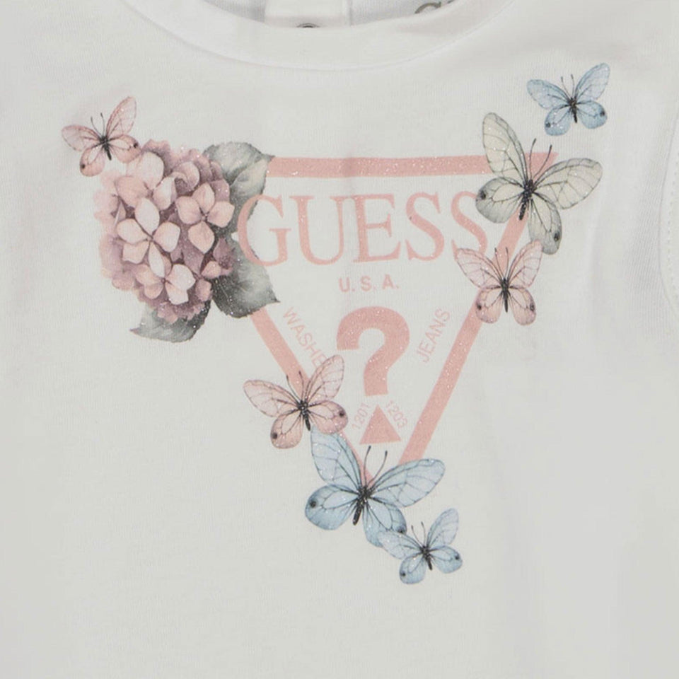 Guess Baby Girls Dress In White