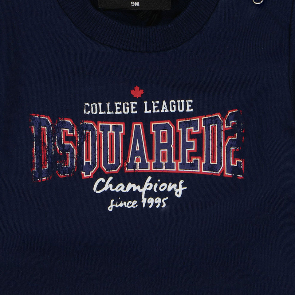 Dsquared2 Baby Unisex Trui In Navy