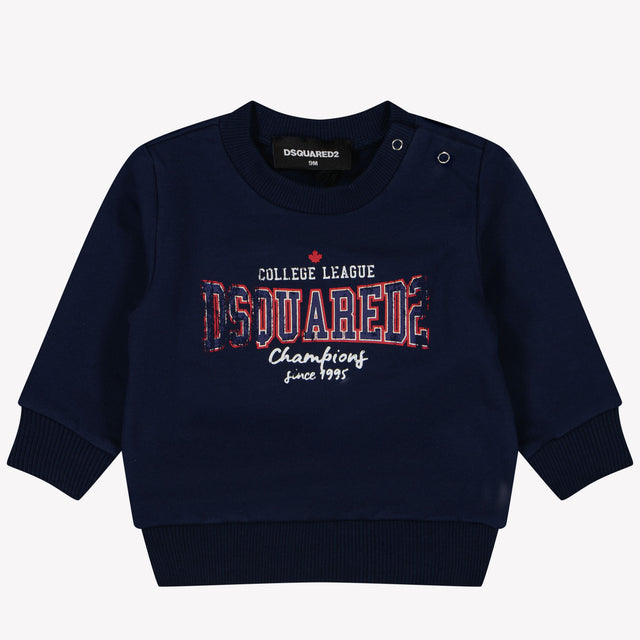 Dsquared2 Baby Unisex Trui In Navy