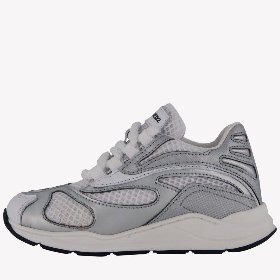 Dsquared2 Girls Sneakers in Silver