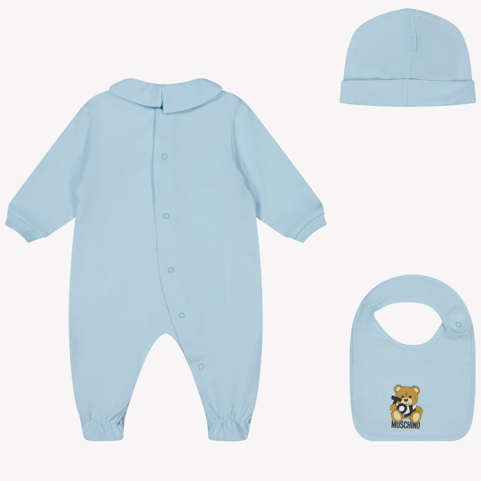 Moschino Baby Unisex Boxpakje In Licht Blauw