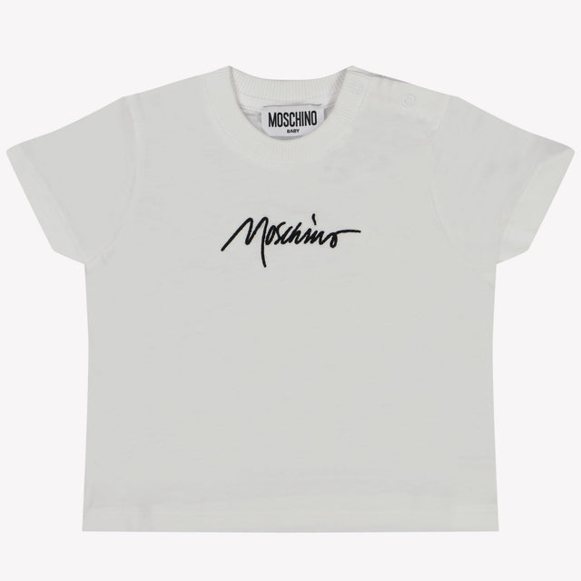 Moschino Baby Meisjes T-Shirt In Wit