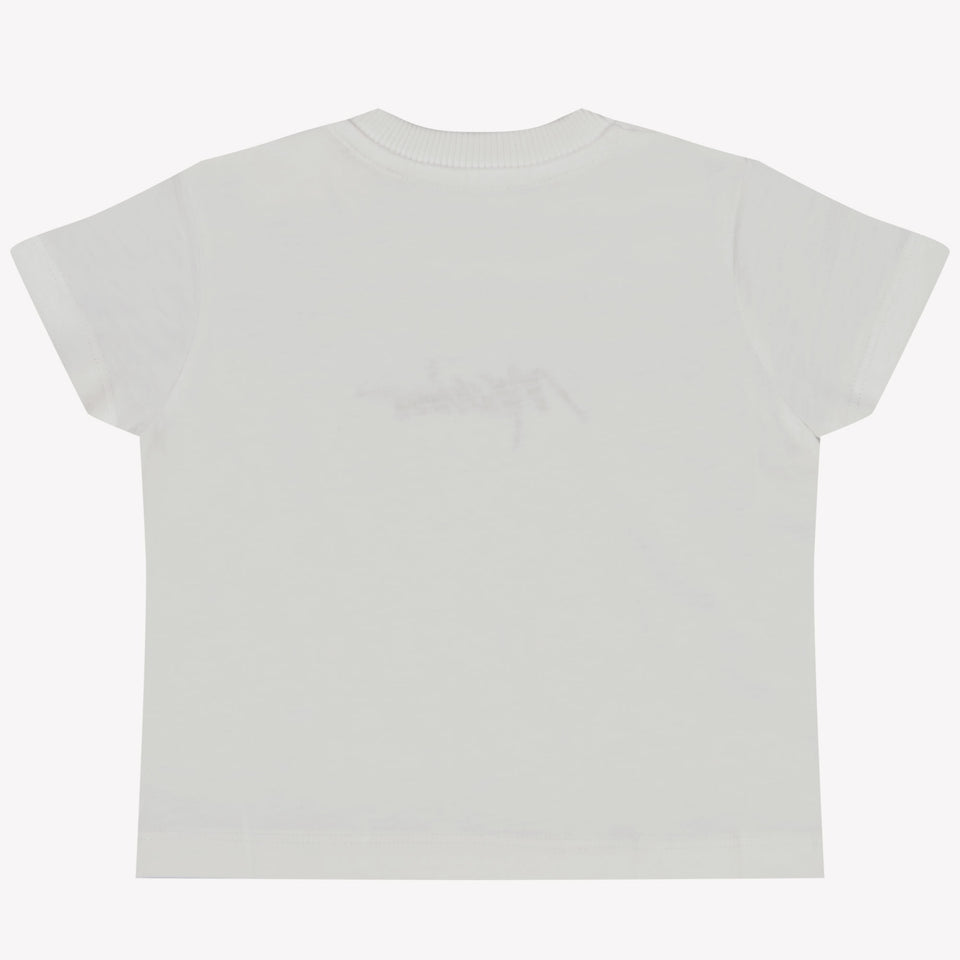 Moschino Baby Meisjes T-Shirt In Wit