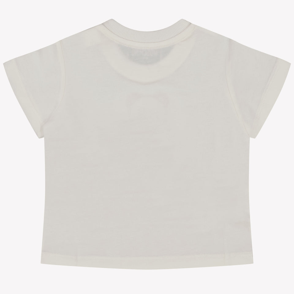 Moschino Baby Meisjes T-Shirt In Off White