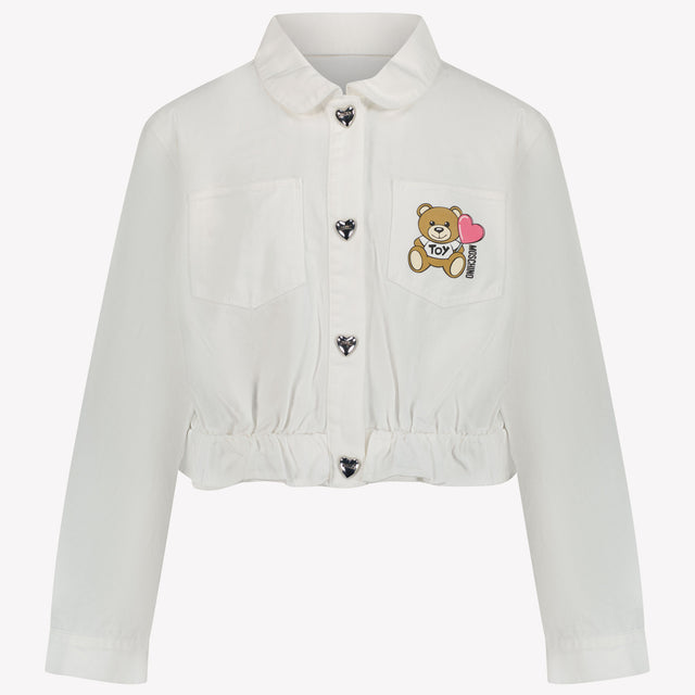 Moschino Kids Unisex Jackets In White