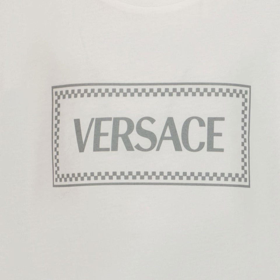 Versace Kids Unisex T-Shirt in White