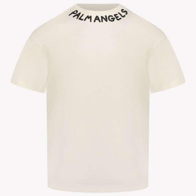 Palm Angels Kinder Meisjes T-Shirt In Off White