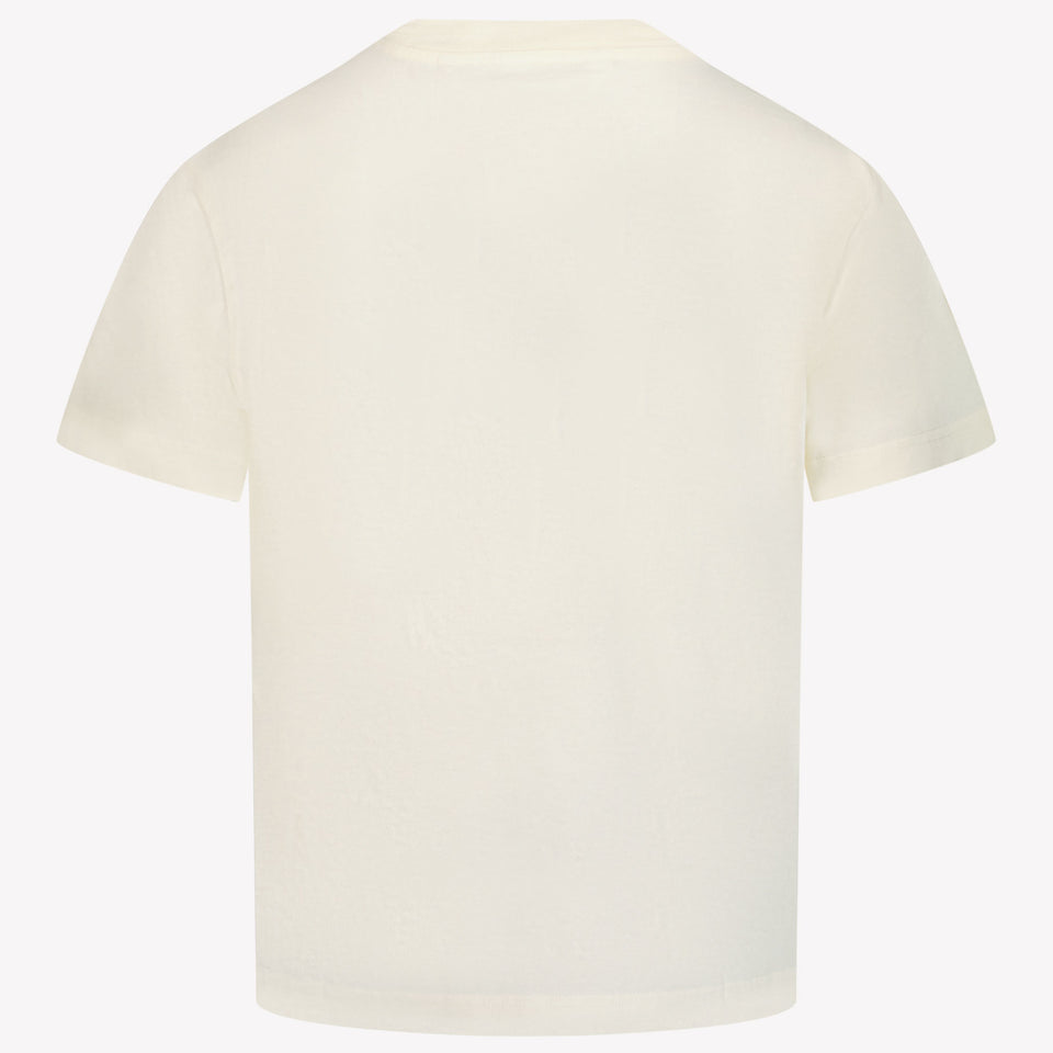 Palm Angels Kinder Meisjes T-Shirt In Off White