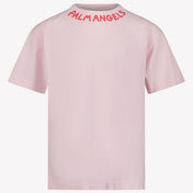 Palm Angels Kinder Meisjes T-Shirt In Roze