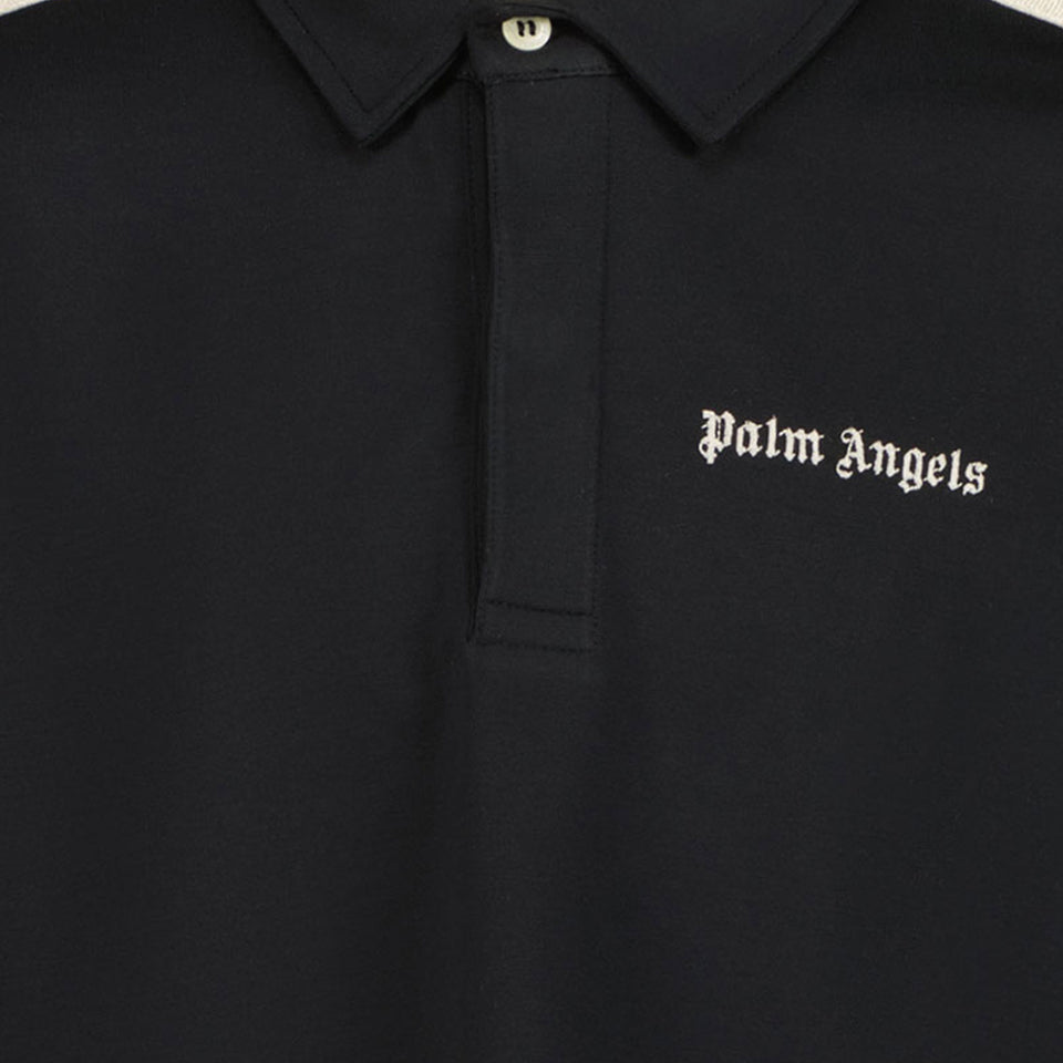 Palm Angels Kinder Jongens Polo In Zwart