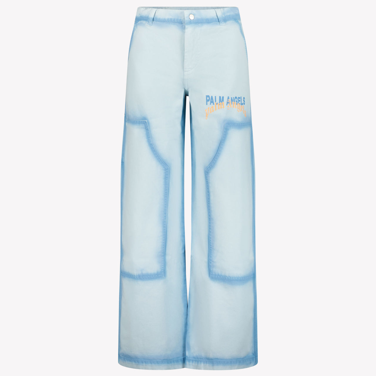 Palm Angels Kids Boys  Trousers Light Blue