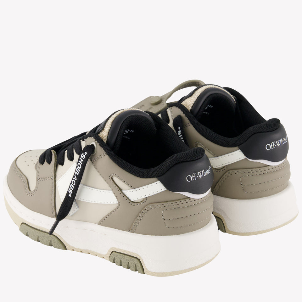 Off-White Jongens Sneakers In Olijf Groen