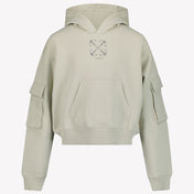 Off-White Kids Girls Sweater Light Gray