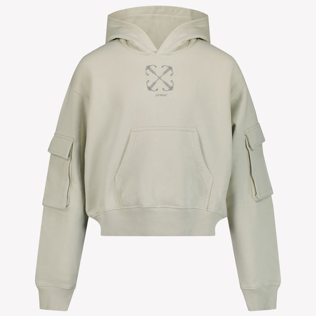 Off-White Kids Girls Sweater Light Gray