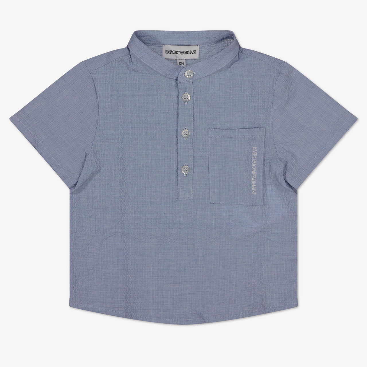 Armani Baby Boys Blouse  Light Blue