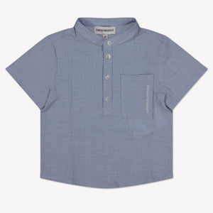 Armani Baby Boys Blouse  Light Blue