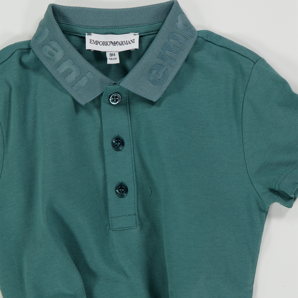 Armani Baby Boys Polo  Dark Green