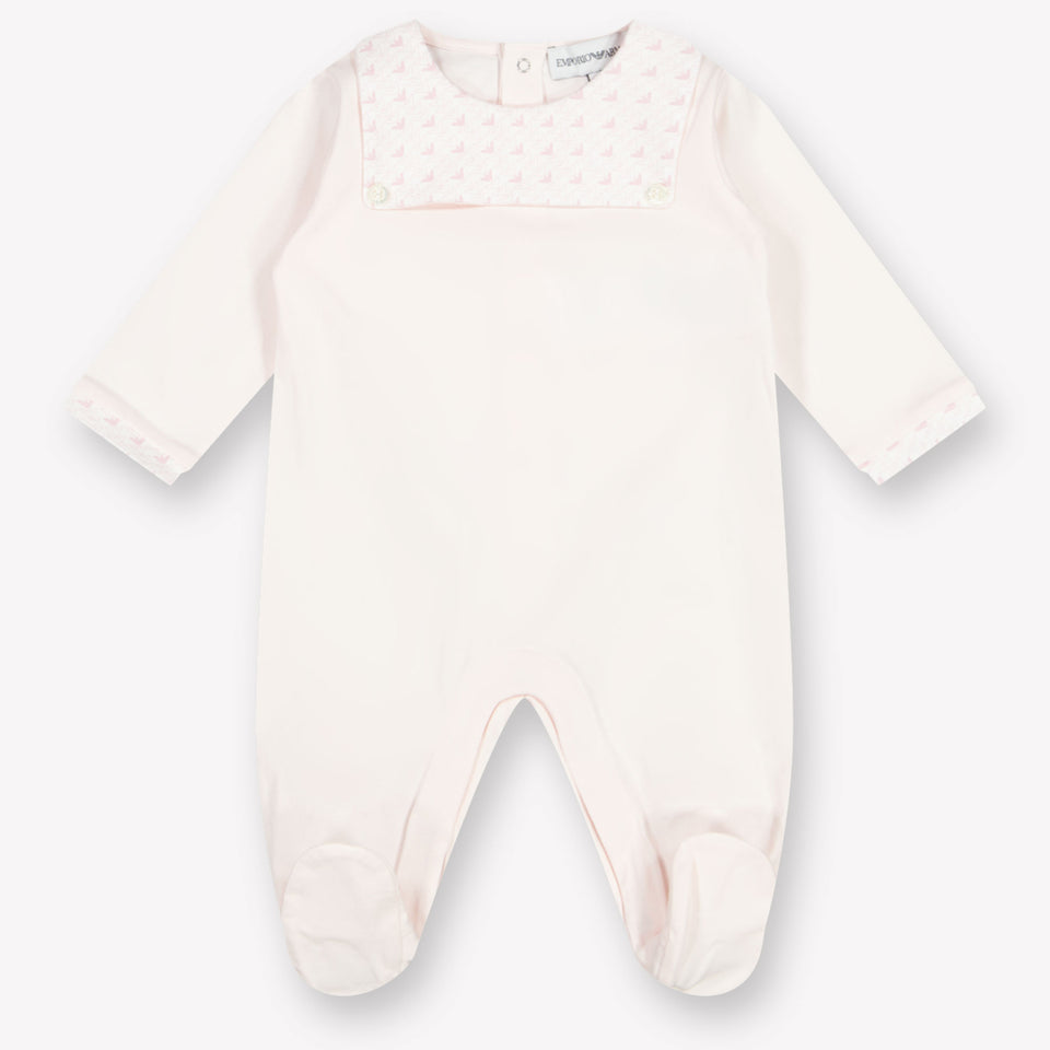 Armani Baby Girls Playsuit  Light Pink