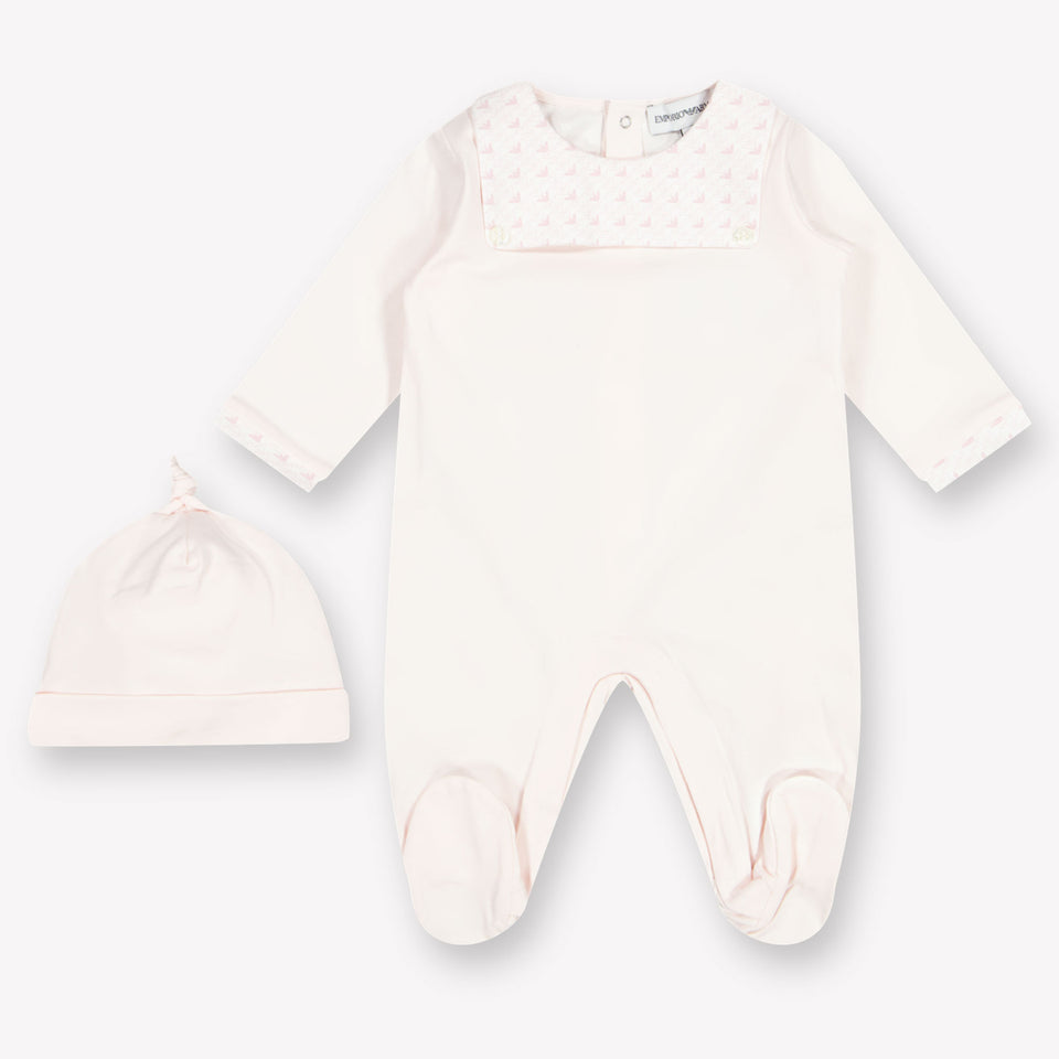 Armani Baby Girls Playsuit  Light Pink