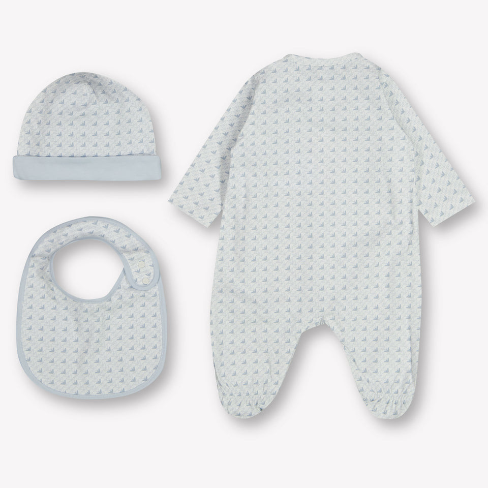 Armani Baby Girls Playsuit  Light Blue