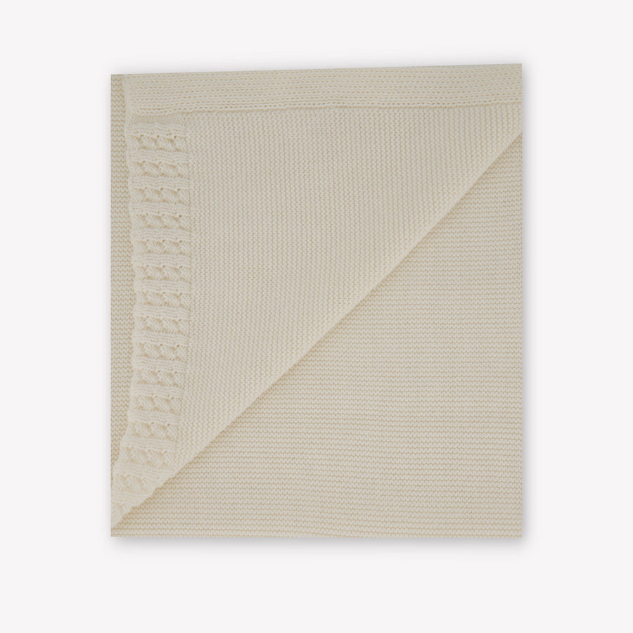 Armani Unisex Blanket in Cream