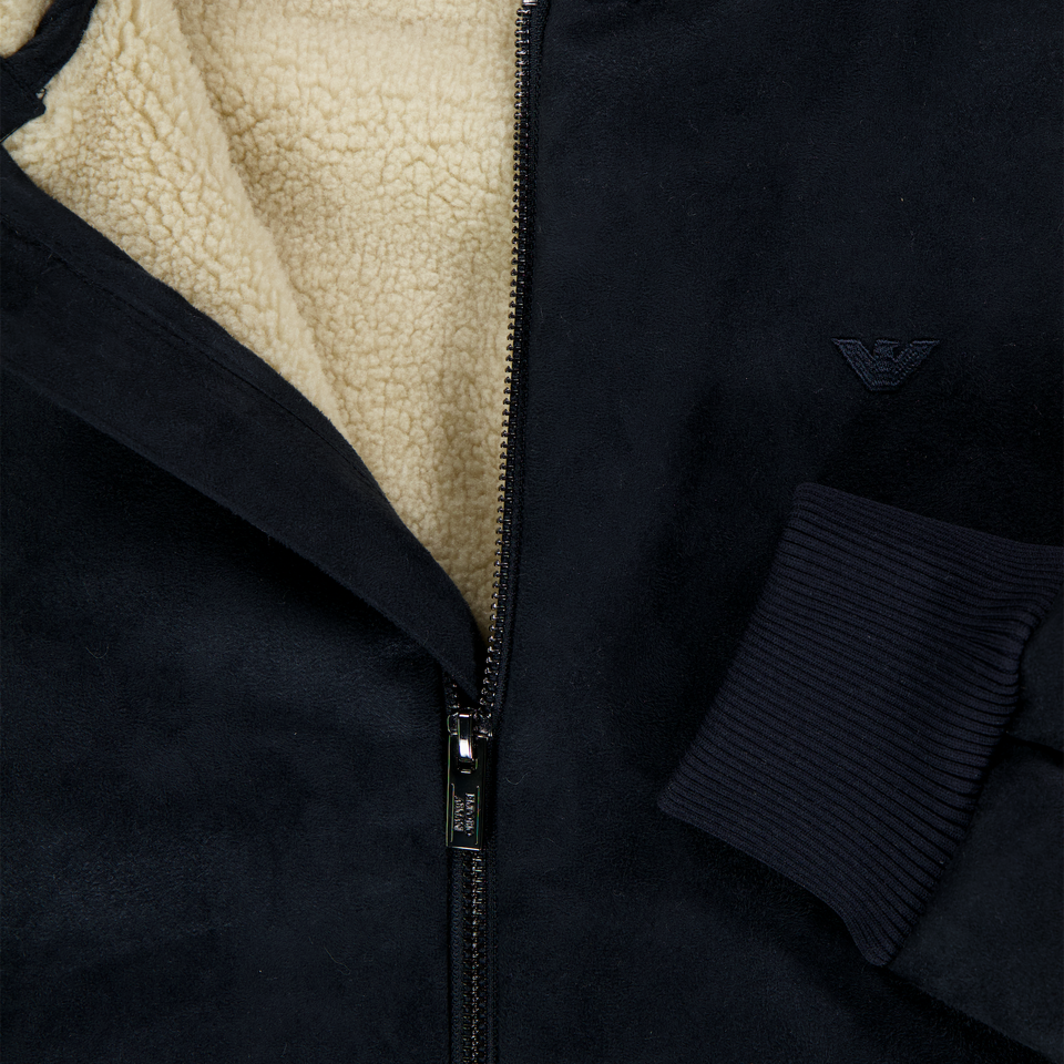 Armani Kids Boys Winter Jacket  Navy