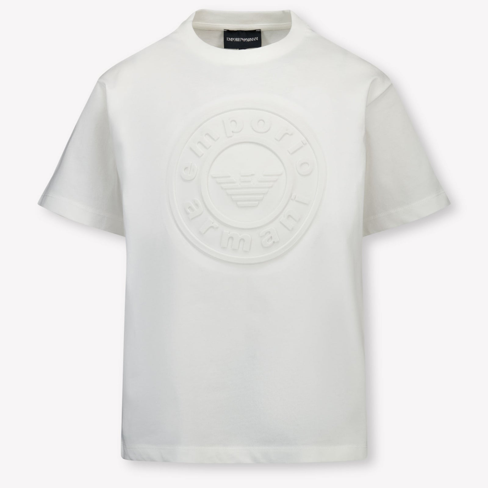 Armani Kinder Jongens T-Shirt In Wit