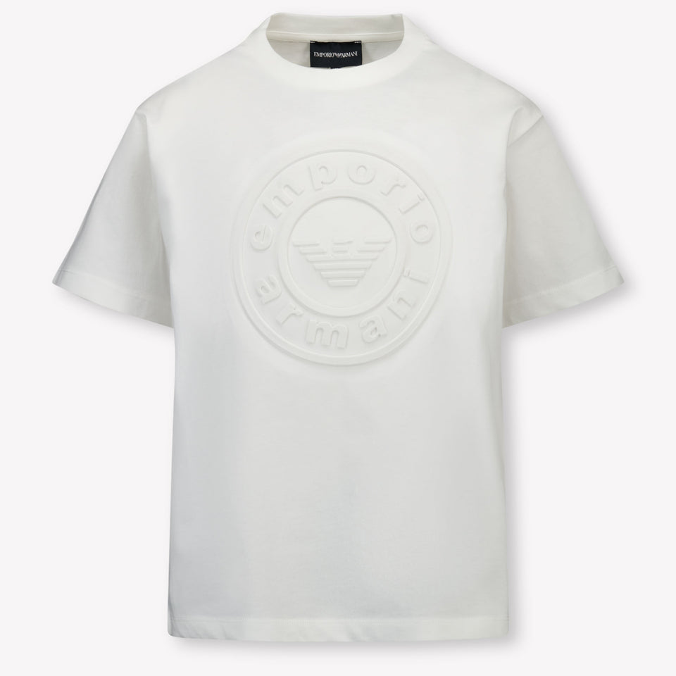 Armani Kids Boys T-Shirt  White