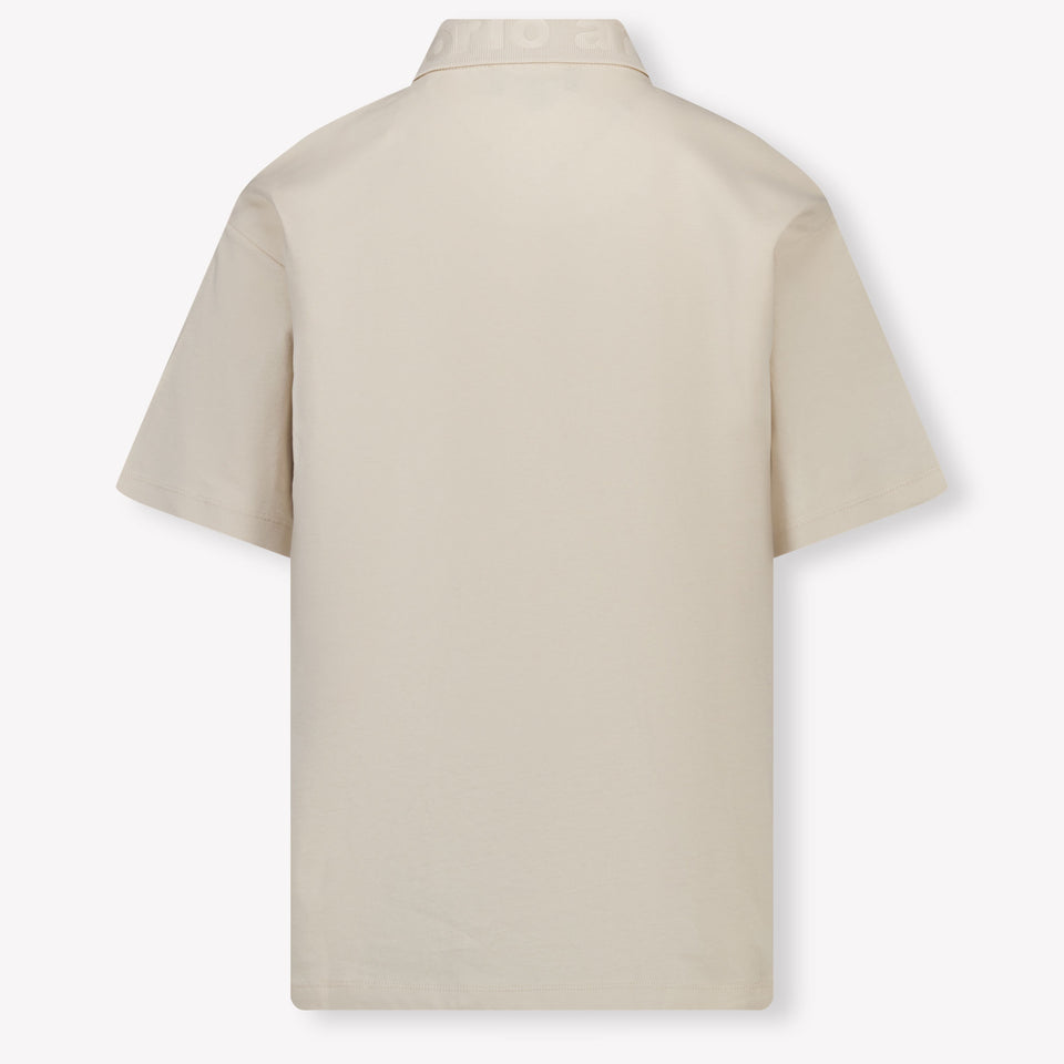 Armani Kids Boys Polo  Beige