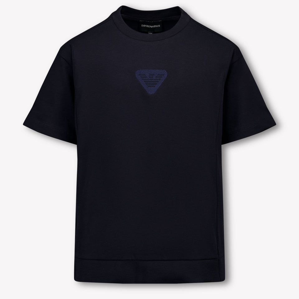 Armani Kids Boys T-Shirt  Navy