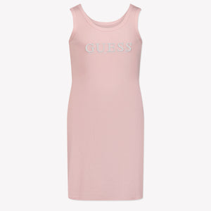 Guess Kinder Meisjes Jurk In Licht Roze